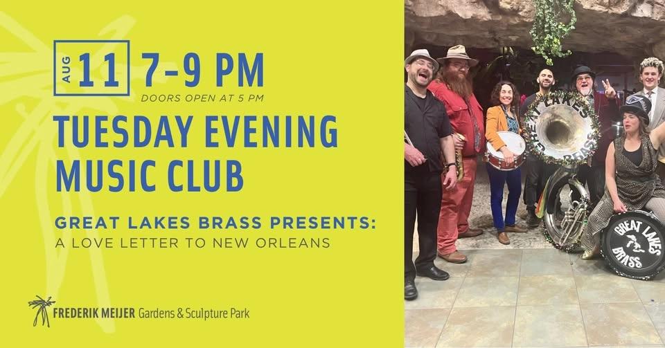Great Lakes Brass Presents: A Love Letter to New Orleans โ Tuesday Evening Music Club