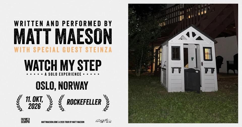 Matt Maeson + support: Steinza // Rockefeller // Pres. av FKP Scorpio