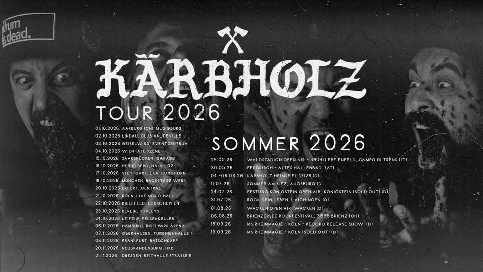 KÄRBHOLZ Sturm Zieh Auf Tour 2026 - Stuttgart, LKA Longhorn