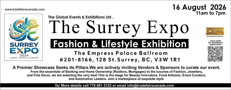 The Surrey Expo - Surrey,s Biggest Fashion and LIfestyle Exhibtion