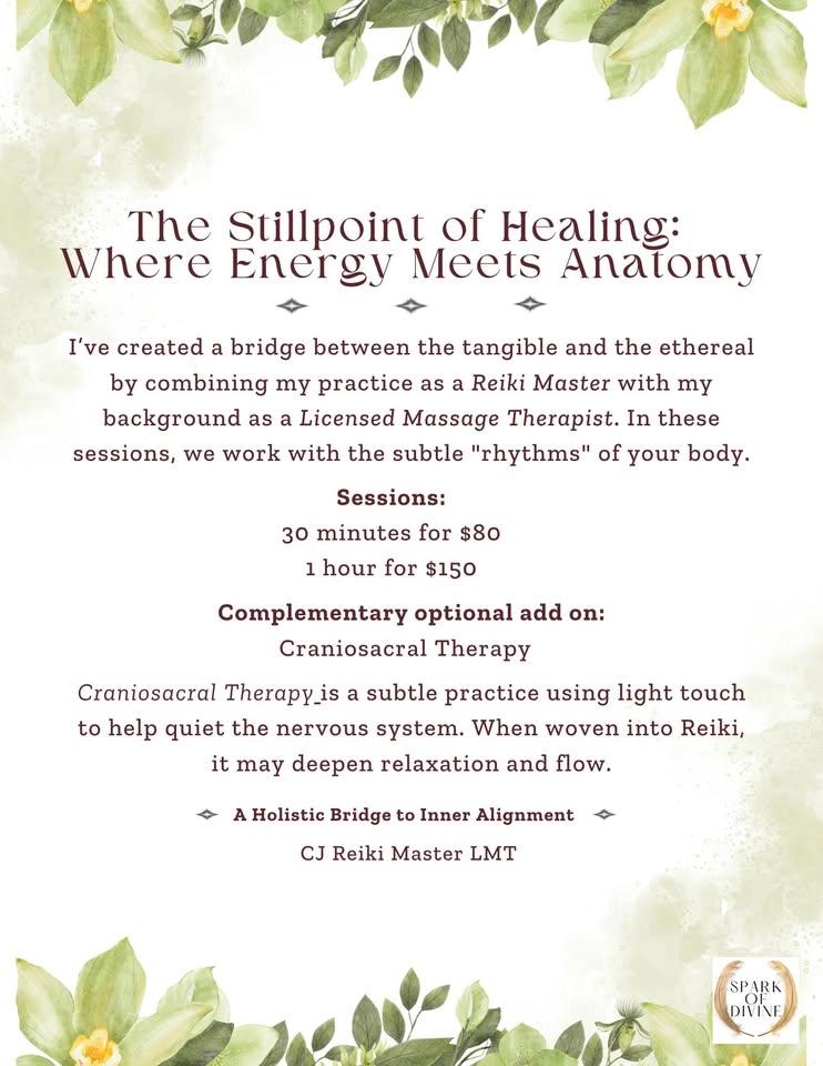 Reiki & Craniosacral with CJ
