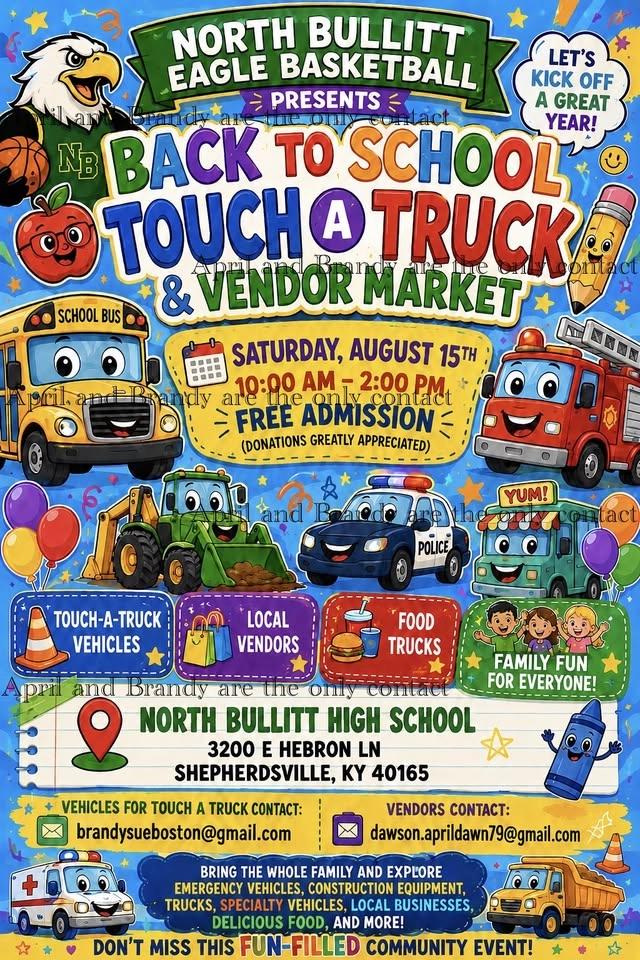Back to School Touch A Truck and Vendor Market