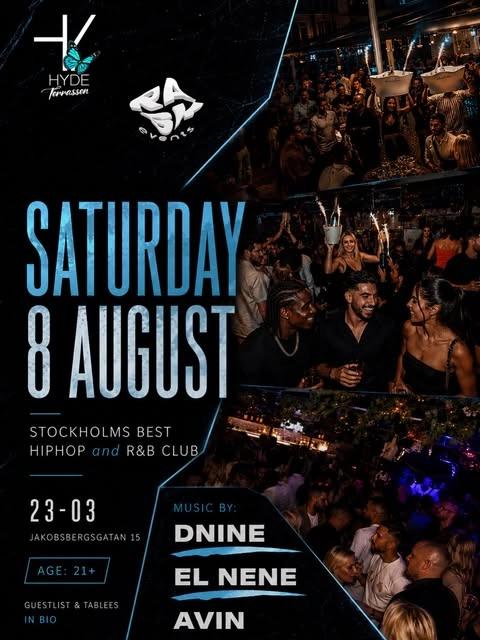 Hyde Terrassen x Rask Events — Saturday Hip Hop & R&B Night