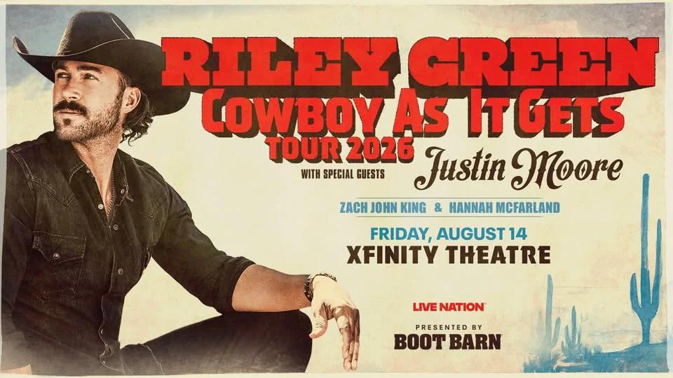 Riley Green: Cowboy As It Gets Tour 2026
