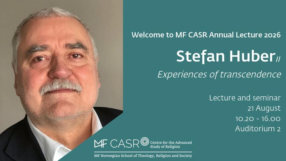 MF CASR Annual Lecture 2026 and seminar - Stefan Huber