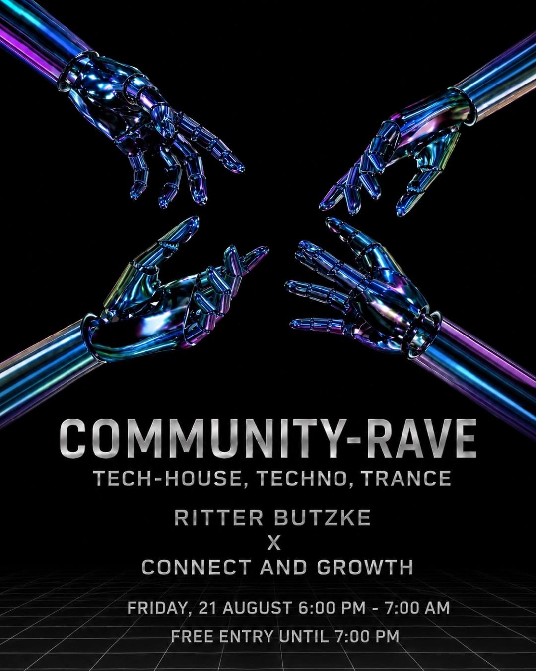 Community-Rave - free entry until 7pm